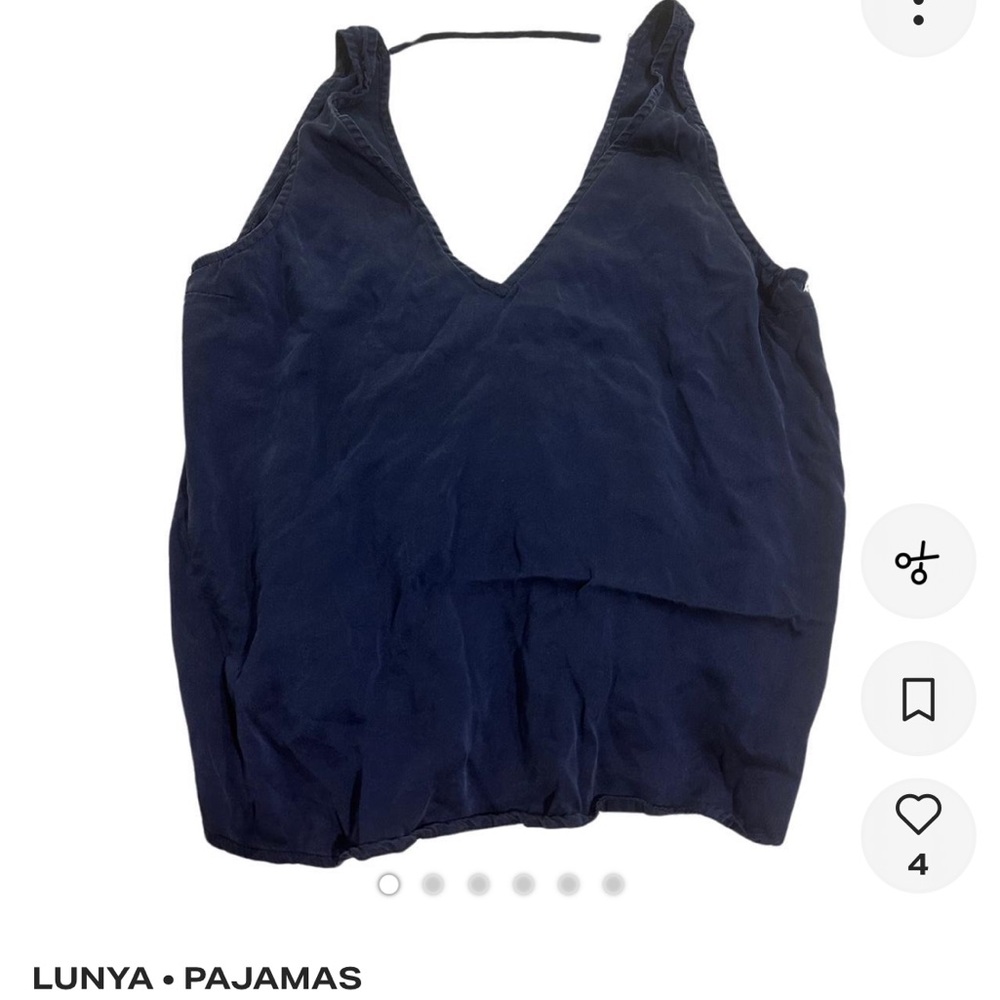 Lunya Midnight Blue Sleepwear Top and Bottom Set